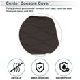 thumbnail image 4 of Car Center Console Cover with Storage Bag for BMW X5 G05 2019-2023 Dark Brown 1 Set, 4 of 7