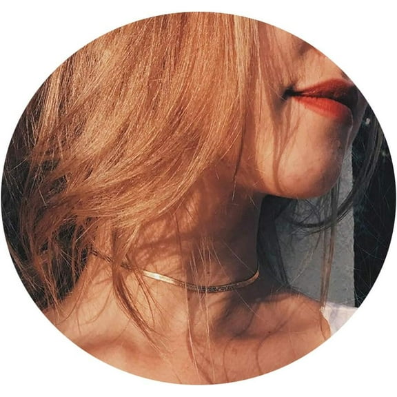 Dainty Choker Necklace For Women 14K Gold Plated Choker Necklace Gifts For Her[o2795]