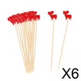 thumbnail image 1 of Palillos de cóctel,Palillos de madera para cócteles navideños Palillos para frutas,Aperitivo Frutas Palillos de bambú Decorativos,Decoraciones de comida para fiestas navideñas Palillos de, 1 of 8