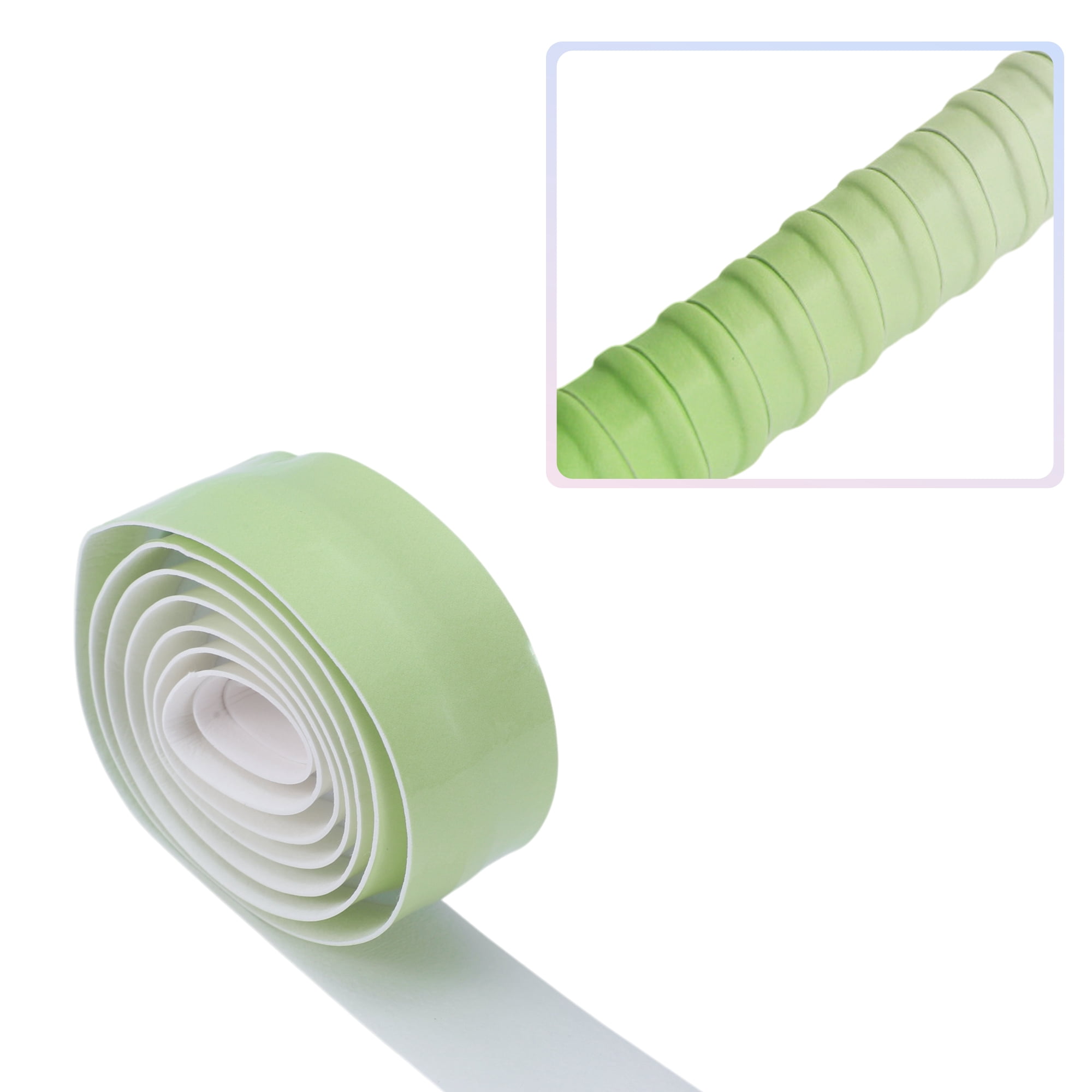 Unique Bargains 2 Pcs Tennis Racket Grip Tape Dry Overgrip Tape Gradient Green