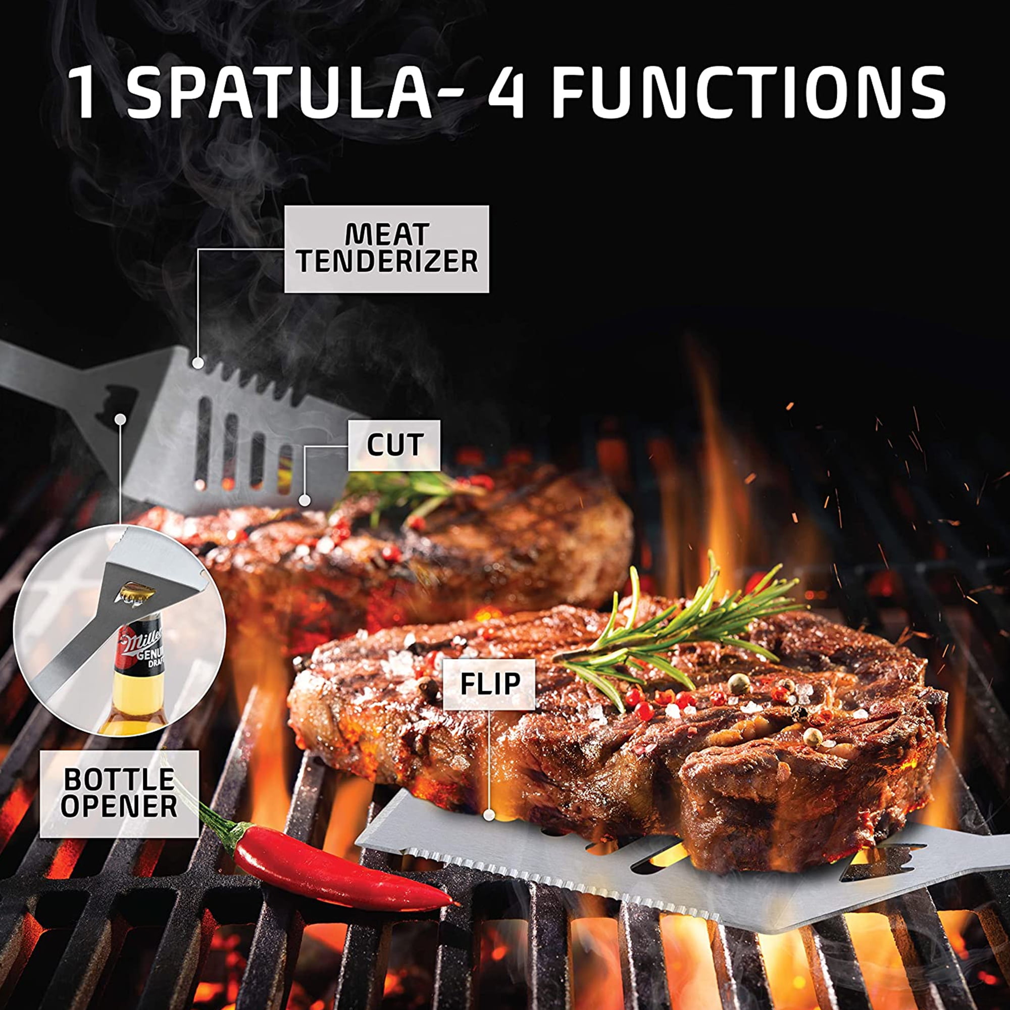 21 Piece Stainless Steel Grilling Set – kaluns®
