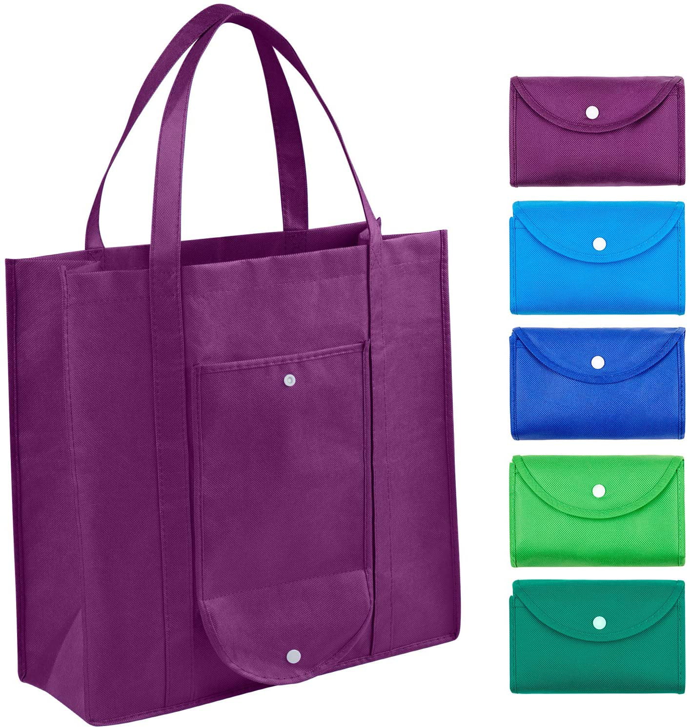 Foldable Eco-Friendly Handbag Shopping Bag Recyclable Floral Grocery Tote Pouch~ 