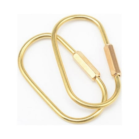 

1 Pcs Brass Flat Split Ring Key Hang Hook Chain Hook Holder DIY Craft Hardware