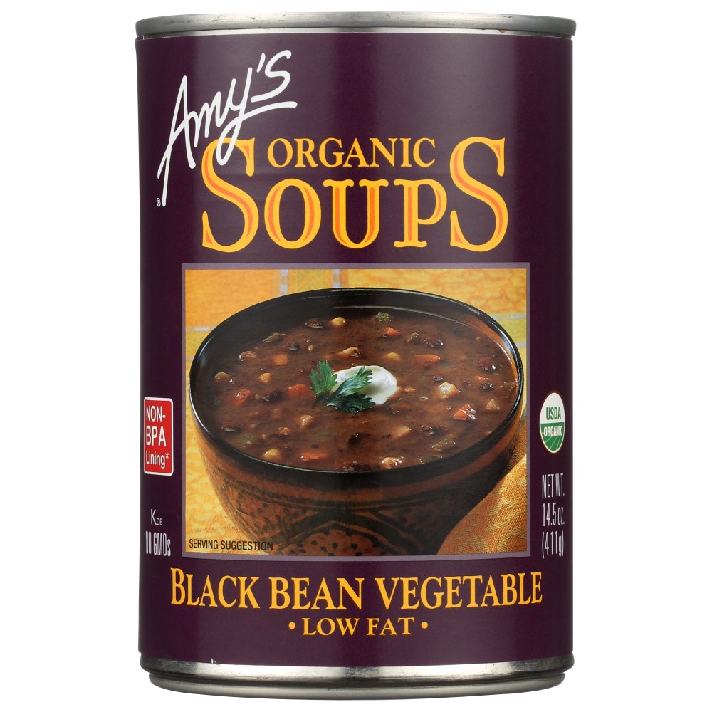 Amy's, Organic Low Fat Black Bean Soup, 14.5 Oz, Pack Of 12 - Walmart