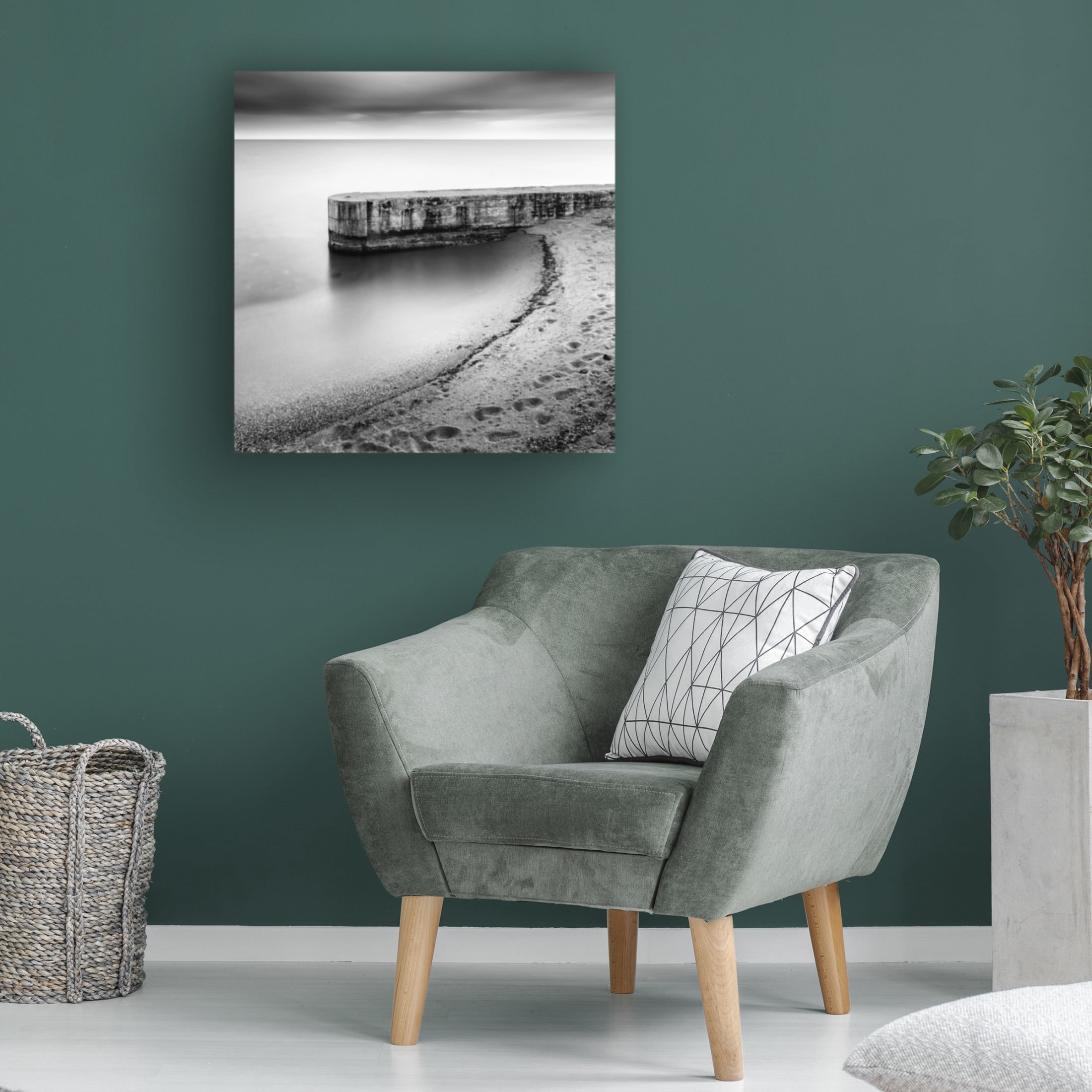 Canvas Wall Art - George Digalakis 'By The Sea 030' Wall Art for Living Room, Bedroom, or Office Décor by Trademark Fine Art - 14 x 14 Inches