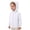 White, variant on CCRFTGI Girls Jacket Size 6 Lightweight Upf Sun Protection Zip Up Long Sleeve Rash Guard Style Hooded Cooling Shirt Summer Jacket Light Gray 9-10 Years