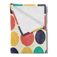 thumbnail image 2 of Abstract Soft Flannel Fleece Blanket, Pattern of Watercolor Polka Dots Blots in Soft Colors Modern Grunge Illustration, Cozy Plush for Indoor and Outdoor Use, 50" x 70", Multicolor, by Ambesonne, 2 of 5