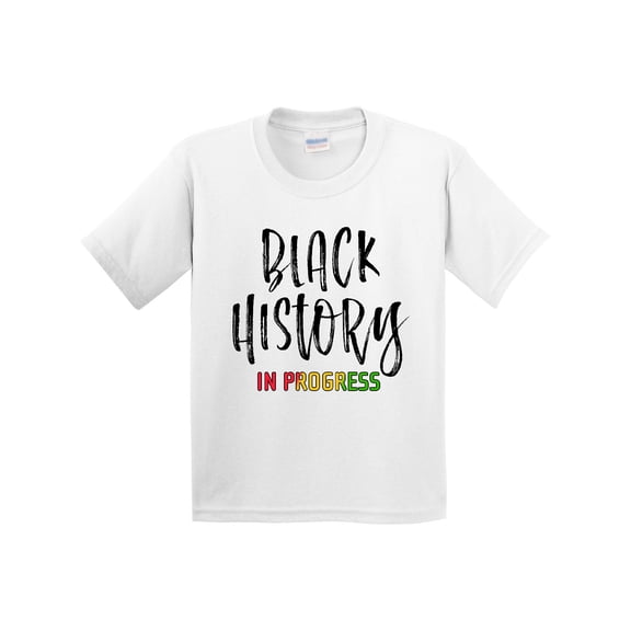 Inktastic Black History in Progress Youth T-Shirt