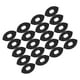 thumbnail image 2 of 20 cintas deportivas precortadas para soporte muscular, ideales para correr, tenis y deportes. negro, 2 of 8