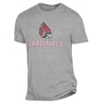 thumbnail image 2 of Men's Alternative Apparel Heathered Gray Ball State Cardinals The Keeper T-Shirt, 2 of 3