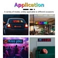 thumbnail image 2 of LED Car Soft Screen USB Car Flexible Advertising Screen APP Bluetooth Window Glass Devil's ye Display Screen, 2 of 16