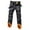 Black, variant on Men's Winter Fall Straight Jeans, Loose Fit Thermal -Lined Thickened Velvet Denim Pants, Warm Business Casual Trousers