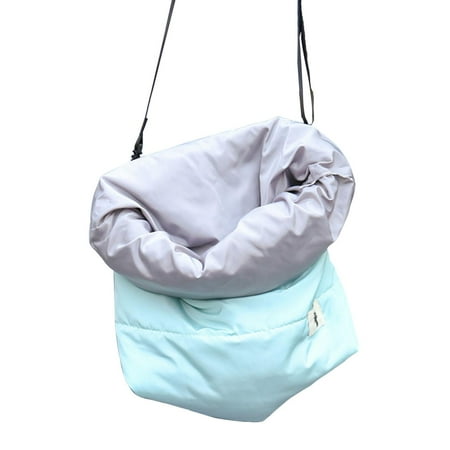 yotijay Breathable Cat Dog Carrier Bag Shoulder Bag Pet Backpack Warm Handbag Soft Sling Green