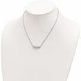 thumbnail image 3 of Sterling Silver Rh-Plate Sky Blue Topaz White Cz 16.5In With 1In Ext Necklace Made In Thailand -Jewelry By Sweet Pea, 3 of 6