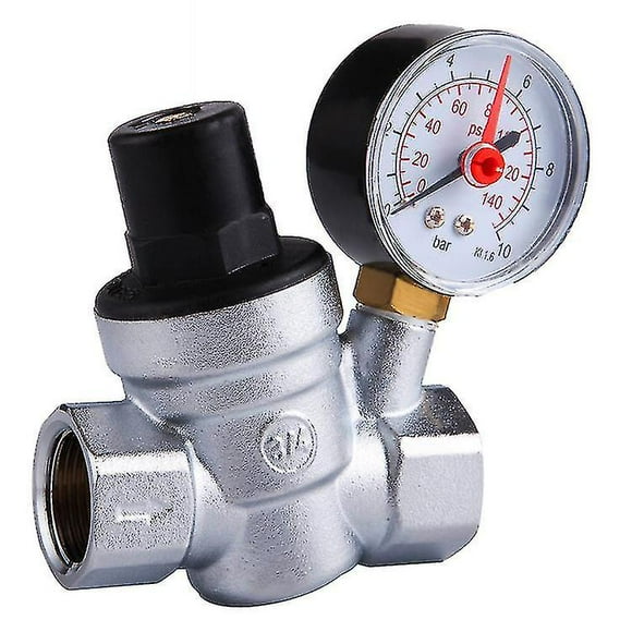 Dn20 Water Pressure Reducing Valve Water Pressure Regulator With Gauge 3/4 Inch (dn20) Starlight--