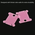 thumbnail image 5 of Uxcell Plastic Floss Bobbins Thread Cards Cross DIY Sewing, Pink 100 Pack, 5 of 5