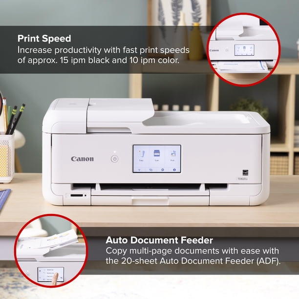 Canon, Wireless Inkjet All-In-One Printer, TS9521Ca, Supports 11