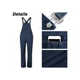 thumbnail image 6 of Gvmfive Men Multi Pockets Stonewashed Long Denim Bib Overall, 6 of 7