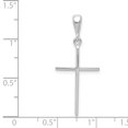 thumbnail image 2 of 14K White Gold Cross Pendant (33 X 14) Made In Turkey k1173, 2 of 2