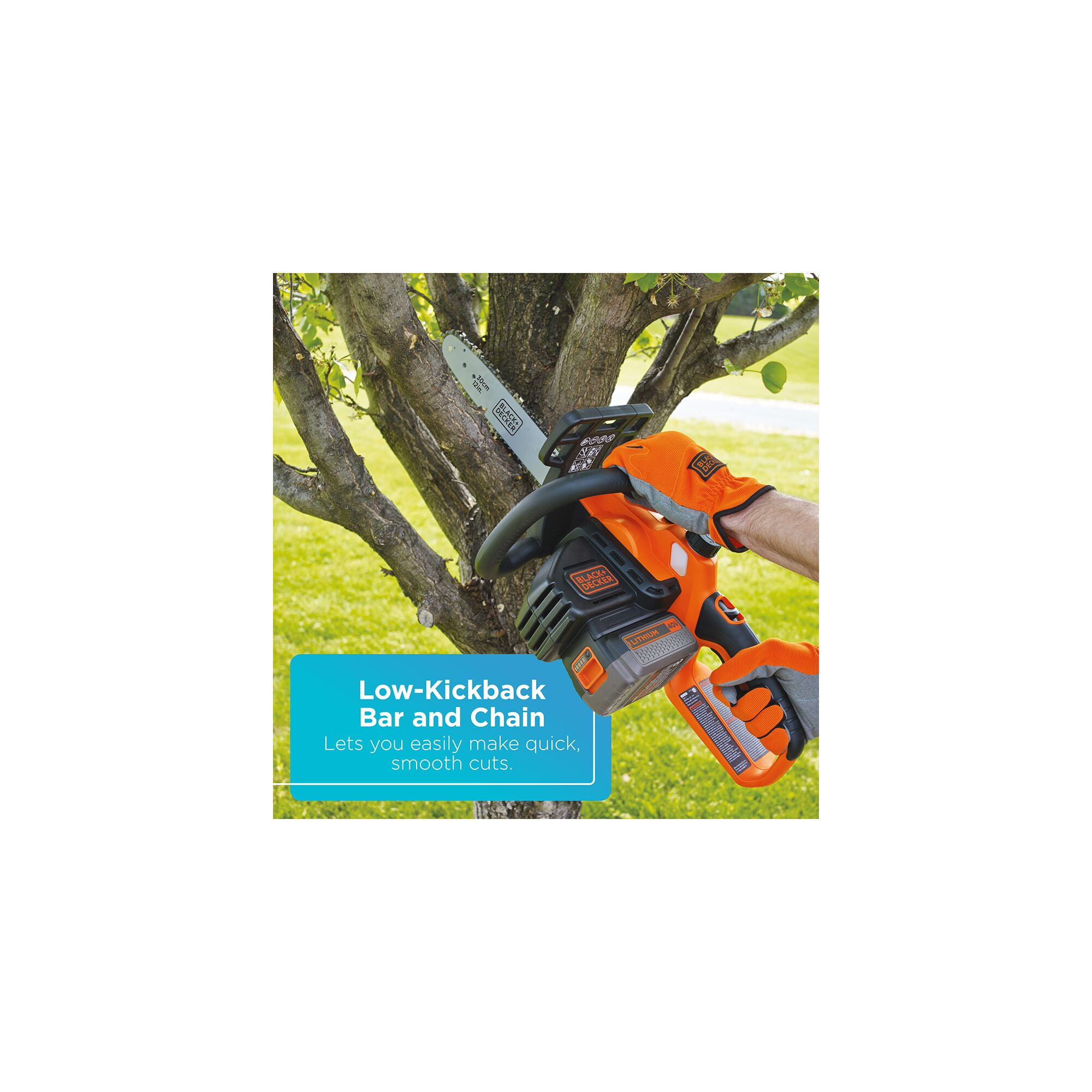 Black+decker LCS1240B 40V Max Cordless 12 in. Lithium-Ion Chainsaw (Bare Tool)