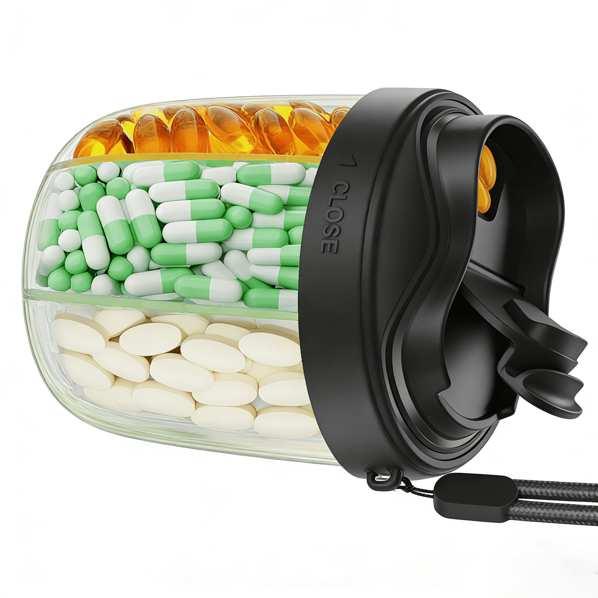 Safe Rx Locking Pill Bottle (Large) | Mini-Safe Pill Bottle