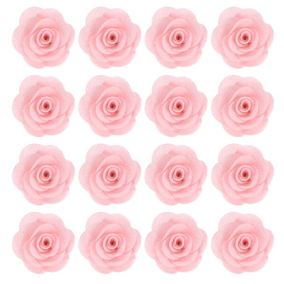 Uxcell 16-Pack Camellia Flower Lapel Pin for Men Suit, Brooch Pins Handmade Boutonnieres for Men Women Suit [Light Pink]