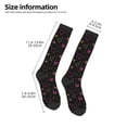 thumbnail image 5 of Haiem Heart and Stars Socks, Funny Novelty Crazy Design Cotton Socks Sports Socks Knee High Socks For Men, Women,1Pairs - Gift For Working Friends, 5 of 9