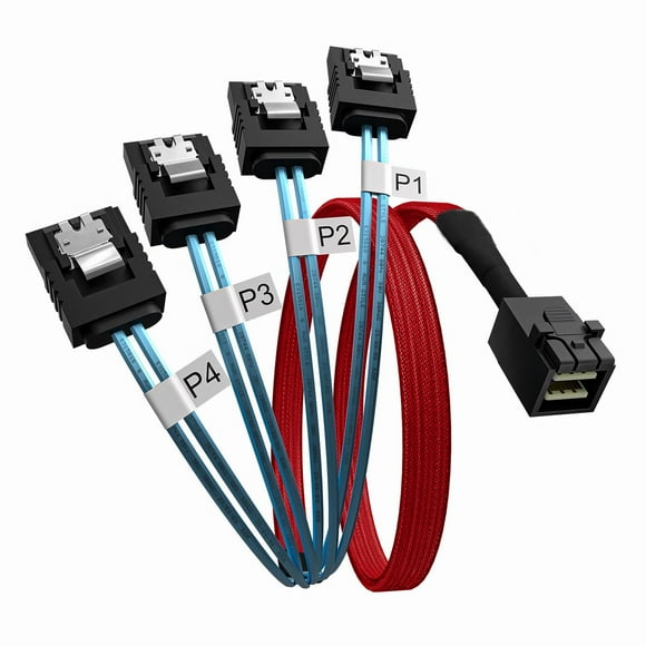 Cable CableCreation interno HD Mini SAS (SFF-8643) a 4X SATA