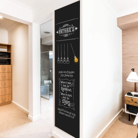 Chalkboard Wall Sticker Wall Decal Blackboard Wallpaper Large Chalkboard Contact Paper Roll Self Adhesive DIY Reusable Erasable Stickers