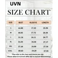 thumbnail image 7 of UVN Crewneck Blouse for Women Summer 3/4 Sleeve T-Shirts Casual Tees Ladies Loose Tops, 7 of 7