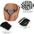 thumbnail image 3 of Charmo Women's Plus Size Cotton Panties Soft Hipster Lace Thong for Lady Packs of 5, 3 of 4
