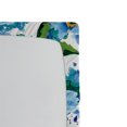 thumbnail image 3 of Ambesonne Springtime Floral Fitted Sheet, Watercolor Leafy, King Size, Pale Azure Blue Mustard, 3 of 5