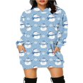 thumbnail image 1 of Ladies‘ Christmas Hoodie with Long Sleeves and Cartoon Print  featuring Pockets, 1 of 5