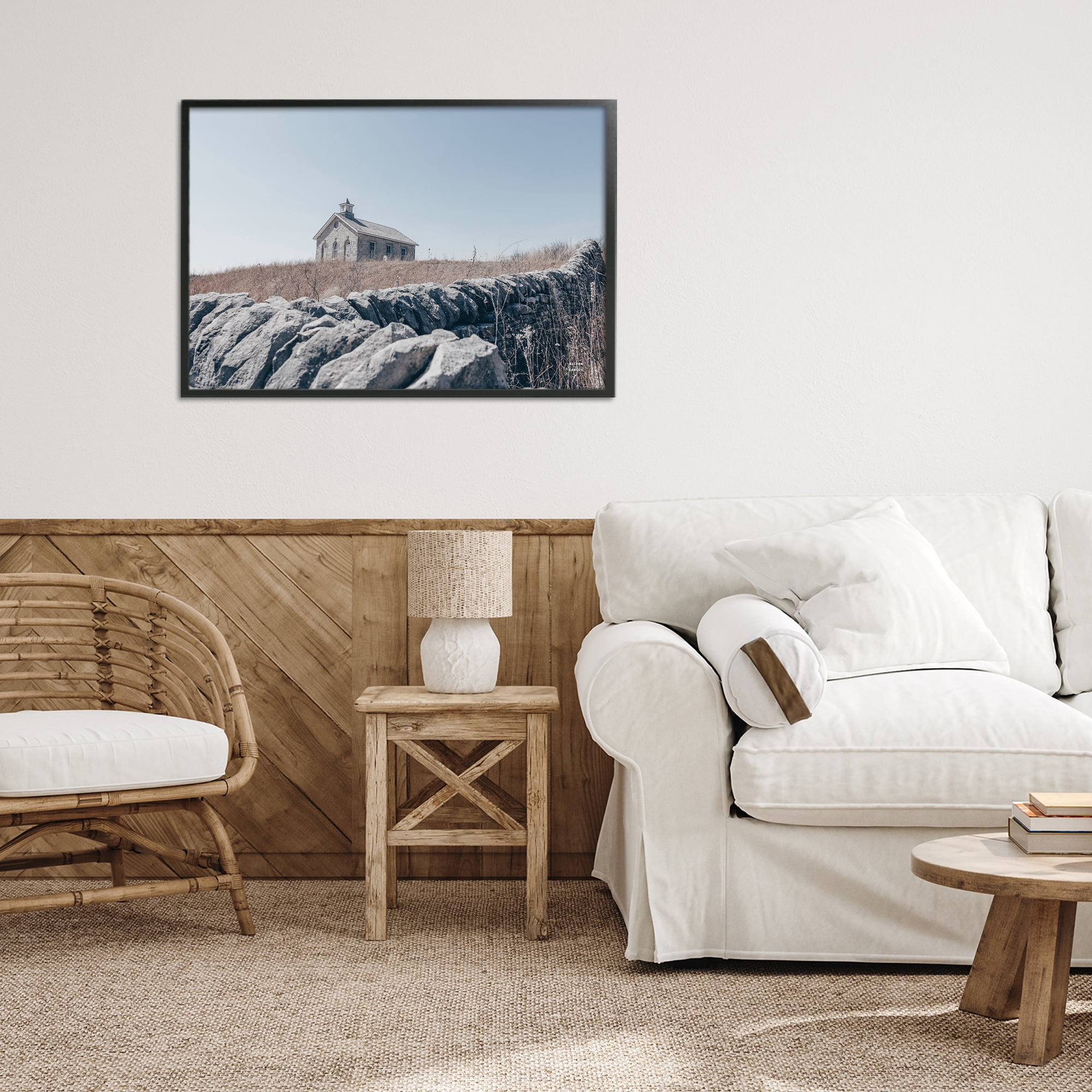 Stupell Industries One Room Schoolhouse Black Framed Giclee Art, design by Nathan Larson