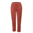 thumbnail image 4 of Seductiva Women's Casual Pants Women's Autumn Fragrant Linen Linen Vintage Floral Print Casual Pants – Perfect for Spring Comfortable and Trendy for Relaxed Days and Everyday Wear, 4 of 4