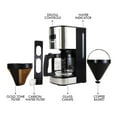thumbnail image 2 of Kenmore Programmable 12-Cup Coffee Maker, Stainless & Black, Auto Brew & Keep Warm Functions, 2 of 9