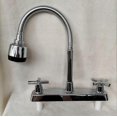 thumbnail image 4 of Kitchen Sink Faucet Professional Modern Simple Style Cold Hot Dual Use Basin Mixer Tap For Kitchen Bathroom Sink Cross Handwheel, 4 of 5