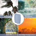 thumbnail image 5 of 2pcs Folding Sun Lounger Cover, Windproof Anti-UV Waterproof Folding Garden Chair Covers, Garden Sun Lounger Cover, with Carry Bag (Grey), 5 of 5
