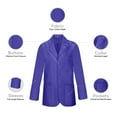 thumbnail image 4 of Panda Uniform by HeedFit Men's 31" Lab Coat Custom Fit, XL, Royal, 4 of 6
