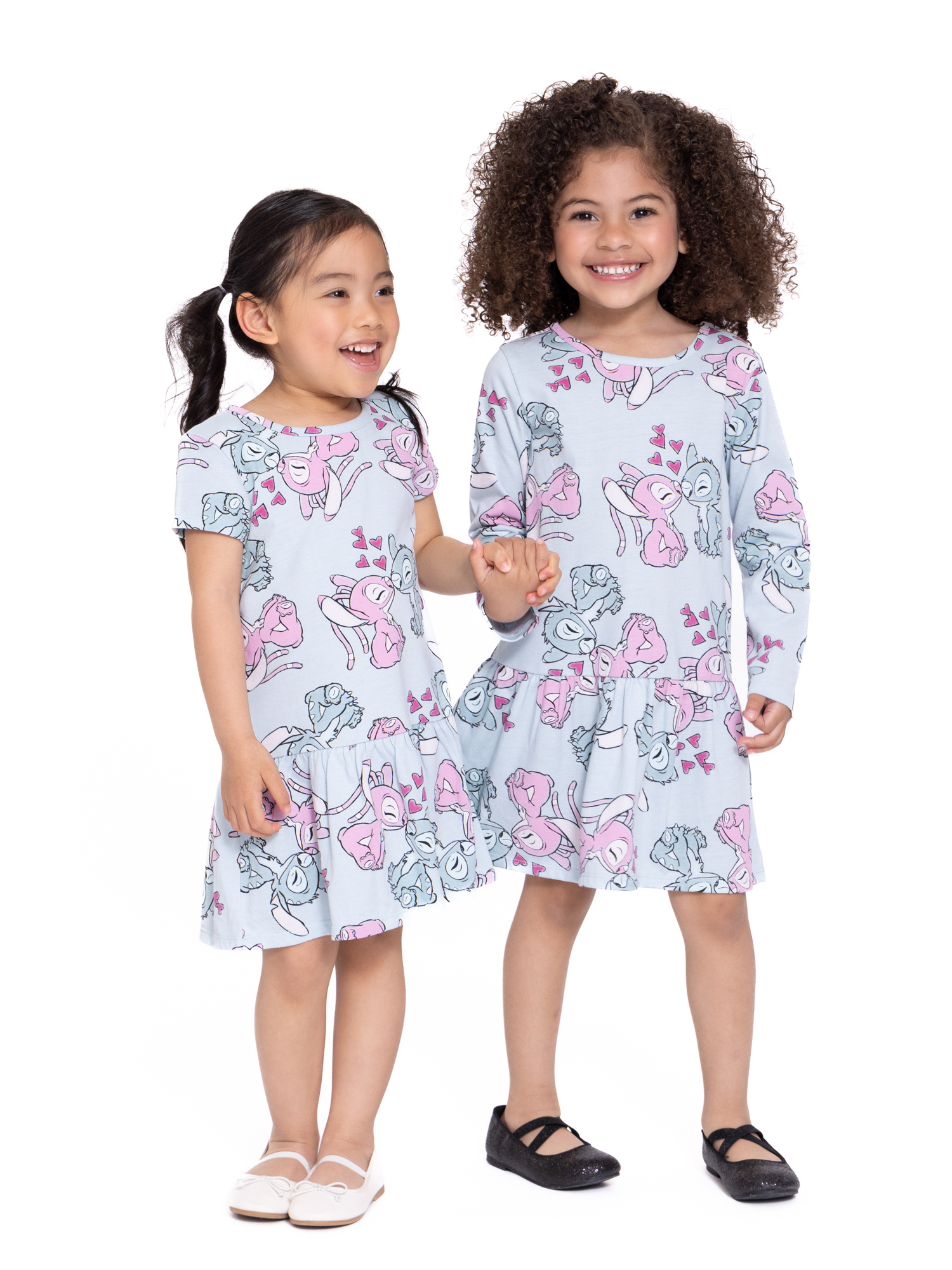 Stitch & Angel Toddler Girls Drop Waist Dress, Sizes 12M-5T