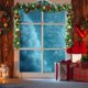 thumbnail image 2 of Guirnaldas navideñas decorativas, guirnalda iluminada a pilas para decoración interior y exterior, escena navideña clásica con piñas y frutos rojos, 5,92 pies, 2 of 6