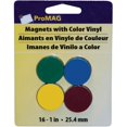thumbnail image 2 of ProMag Round Magnets W/Colored Vinyl-1" 16/Pkg Assorted Colors, Pk 6, ProMag, 2 of 2
