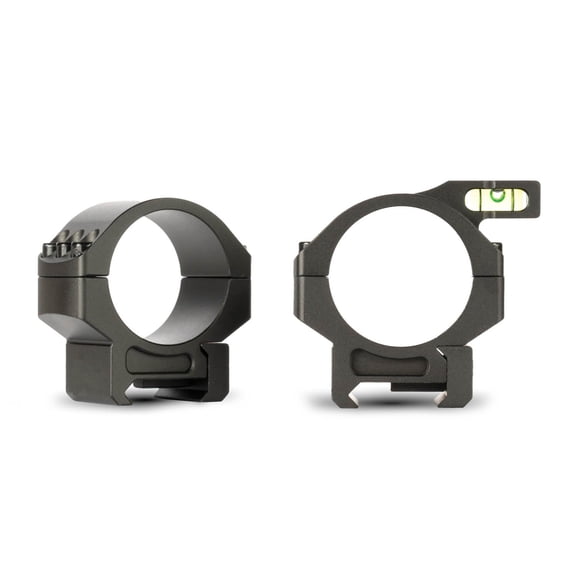 Monstrum Challenger Picatinny Scope Rings with Integrated Level Bubble | 30 mm Diameter | 0.85 inch Center Height