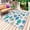 Pink, variant on Pink Fishes Outdoor Rug for Patio/Deck/Porch, Non-Slip Large Area Rug 5 x 7 Ft, Cartoon Coastal Ocean Fish Striped Indoor Outdoor Rugs Washable Area Rugs, Reversible Camping Rug Carpet Runner