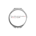 thumbnail image 1 of Citation Never Say Impossible Miroir Compact Rond Portable de Poche en Verre, 1 of 3