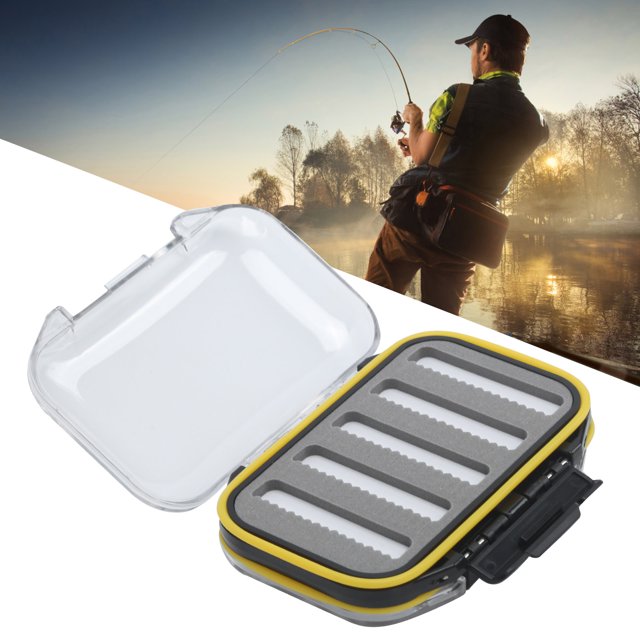 Pesca De Doble Cara Transparente Aparejos De Pesca Con Mosca Gancho Caja De Preservación Accesorio De Pesca