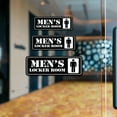 thumbnail image 4 of Standard Plus Men's Locker Room Wall or Door Sign | Office Public Signage - Small, 4 of 9