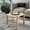 White/Natural, variant on Safavieh Solana Modern Square Ottoman, Cognac/Natural