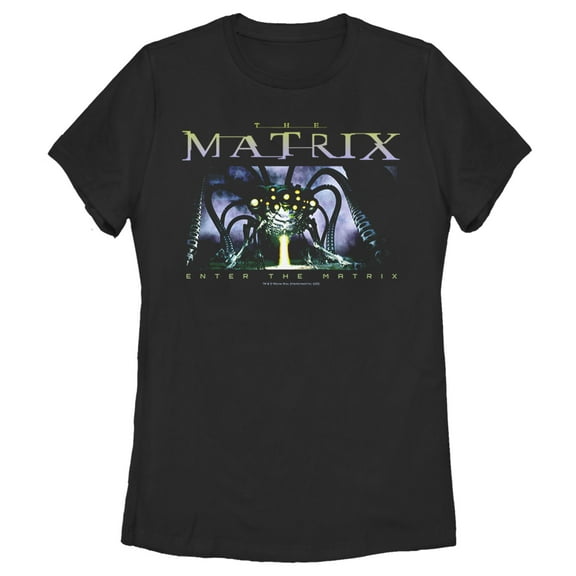 Women's The Matrix Real World  Graphic Tee Black Large