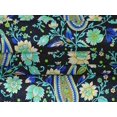 thumbnail image 5 of oneOone Velvet Navy Blue Fabric Paisleys Craft Projects Decor Fabric Printed By The Yard 58 Inch Wide, 5 of 5